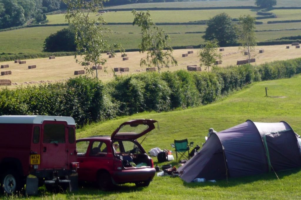 Treacle Valley Camping Campsite near Torquay, Torbay, Devon.
