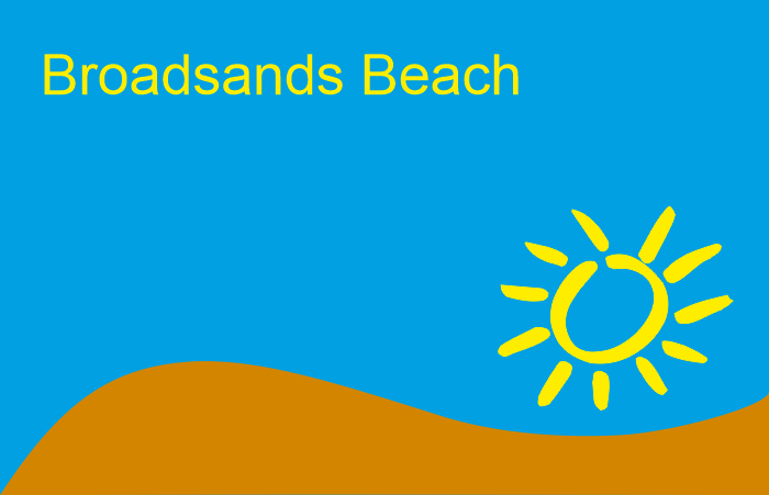 Broadsands Beach, Paignton. Information on broadsands beach Paignton in Torbay, Devon.