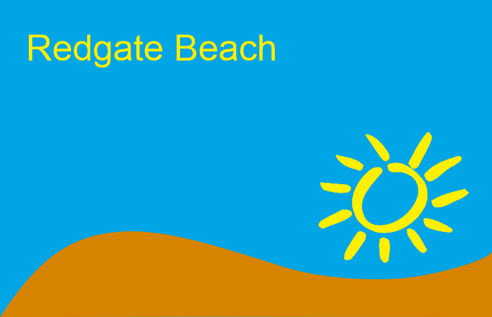 Redgate Beach, Torquay, Devon. Information on Redgate beach Torquay in Torbay, Devon.