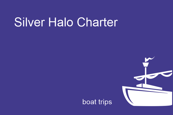 Silver Halo Charter boat trips. Silver Halo Charter offer fishing trips, crises and evening cruises in and around Torbay and Lyme Bay. The boat is available for private group hire with up to 8 people.