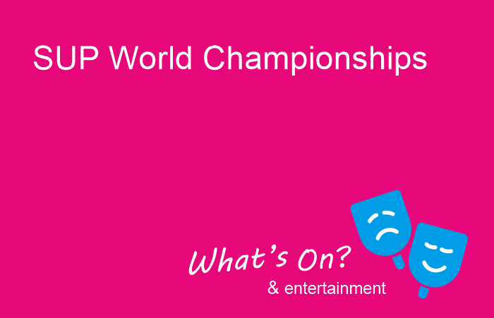 Sup world championships. The stabnd uo paddleboard world cahmapionships are comming to Torbay this year. The dates of the events are; From 24–28 June 2026.