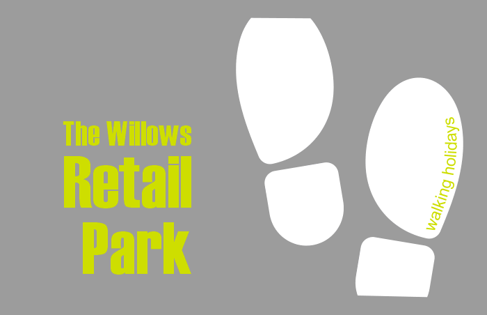 The Willows retail park Torquay. If you need some camping supplies then it's ann easy 30-minute walk from treacle Valley campsite.