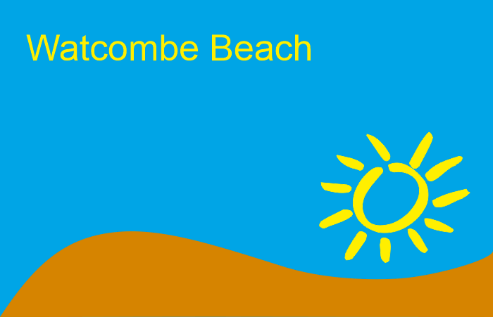 Watcombe Beach Torquay. Information on Watcombe beach Torquay in Torbay, Devon.